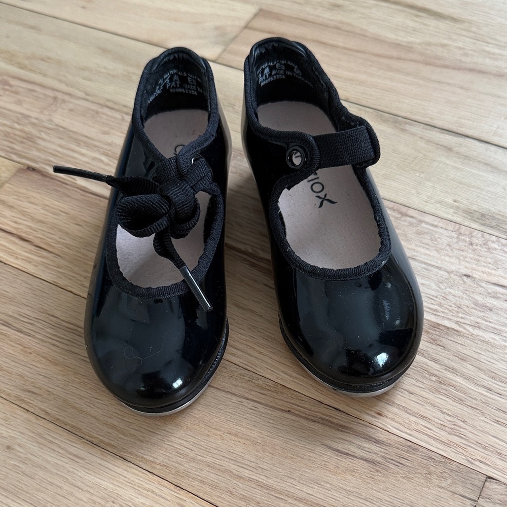 Capezio Kids Shiny Black Dress Shoes